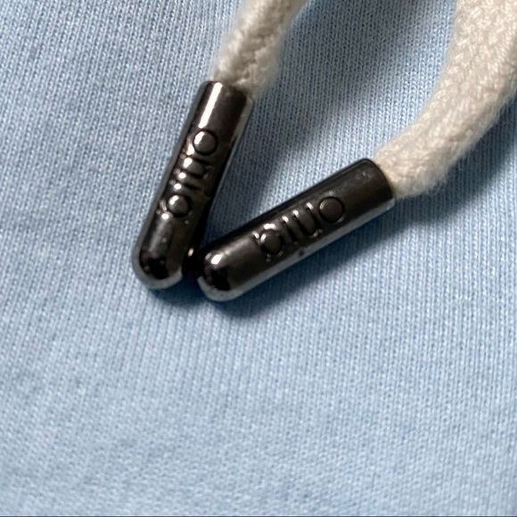 Onia French Terry Drawstring Shorts Sky Blue Premium Cotton Blend Sweat Shorts - Picture 7 of 8